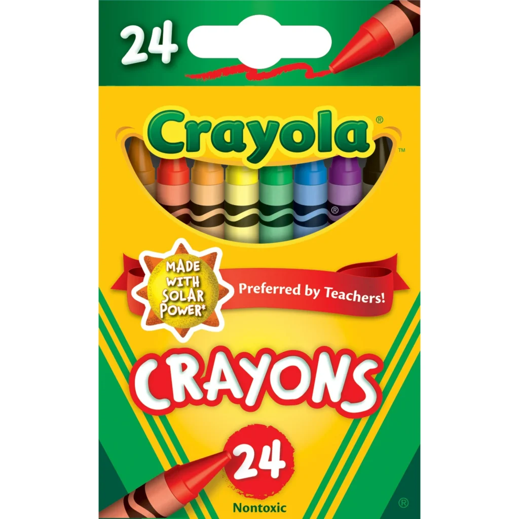 24-pack of crayons as shown on Walmart's website